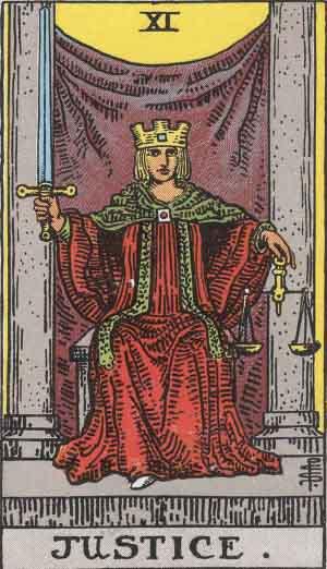 Justice Tarot Card Meaning Upright