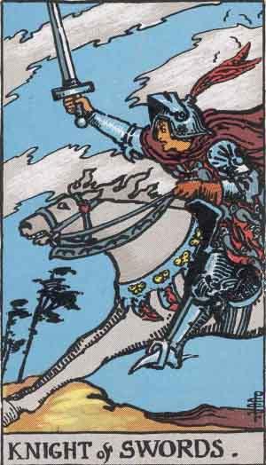Knight of Swords Tarot Card Meaning Upright